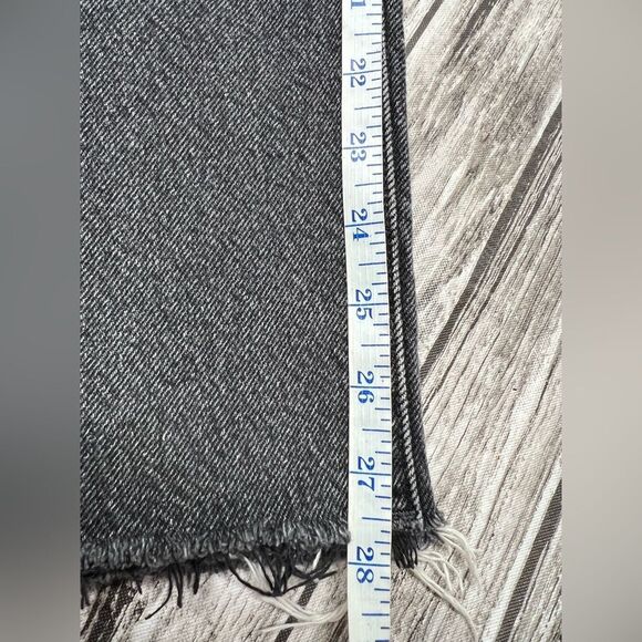 Pacsun Color Block Black Gray High Rise Raw Hem Mom Jeans W25 - Picture 7 of 7